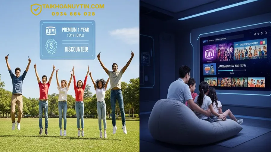 Quy trình mua tài khoản iQIYI giá rẻ 1 năm