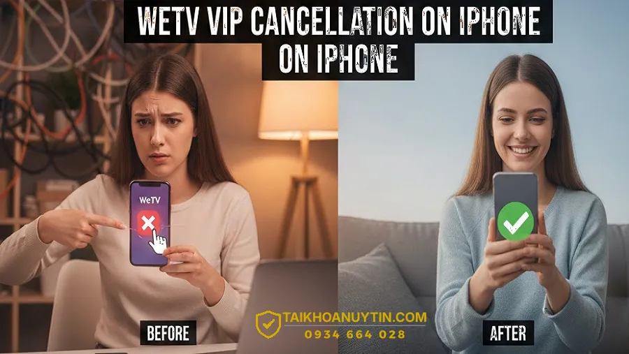 Cách hủy gói VIP WeTV trên iPhone nhanh gọn, không mất phí ẩn