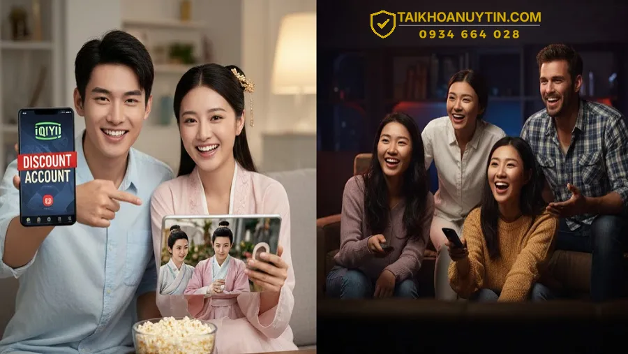 Quy trình mua tài khoản iQIYI 1 tháng an toàn tại taikhoanuytin.com