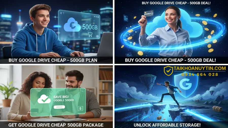 Nâng cấp dung lượng Google Drive giá rẻ gói 500GB – Giải pháp lưu trữ tối ưu