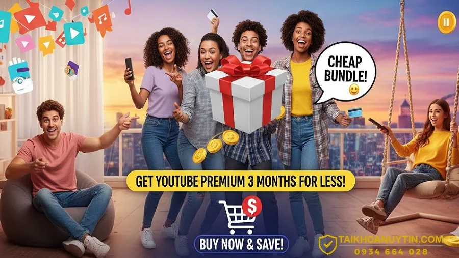 Quy trình mua gói YouTube Premium 3 tháng