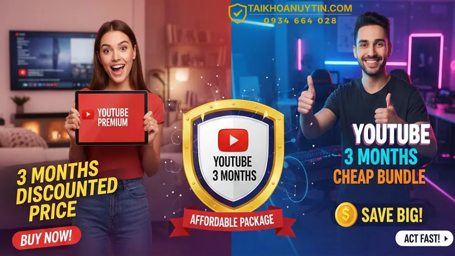 Mua gói YouTube Premium giá rẻ 3 tháng – Xem Video Giải trí không quảng cáo tối ưu nhất