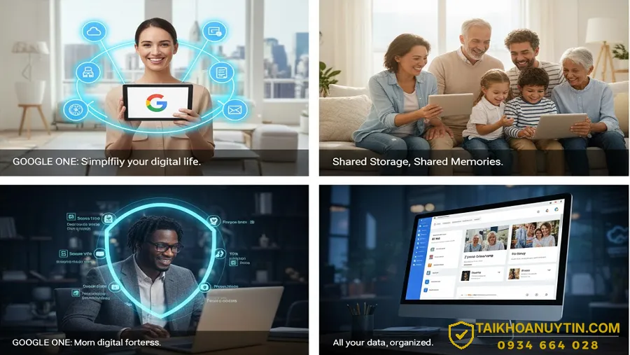 Các gói Google One phổ biến hiện nay