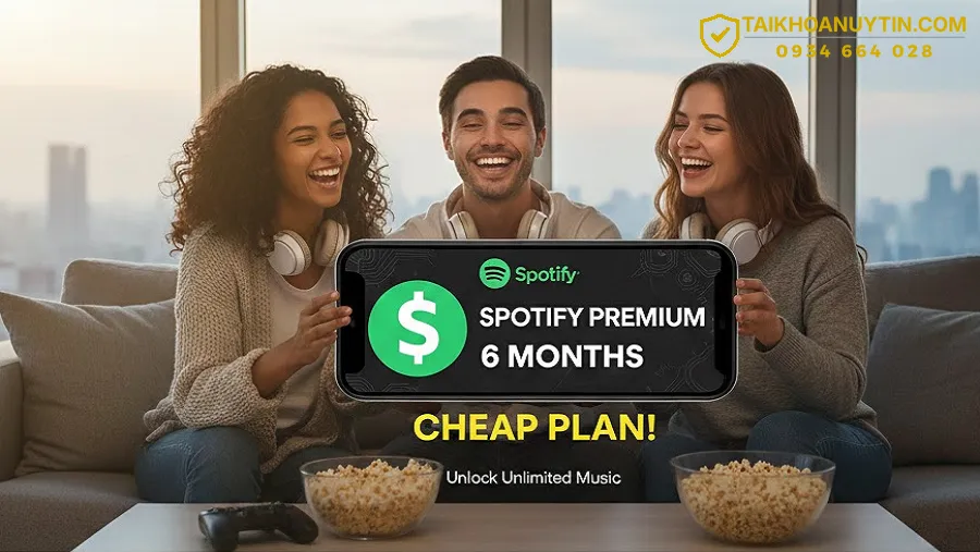 Mua Spotify Premium giá rẻ gói 6 tháng – Nghe nhạc trọn vẹn, tiết kiệm tối đa