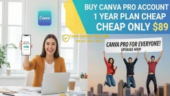 Mua tài khoản Canva Pro gói 1 năm giá rẻ chỉ có 89K – Giải pháp thiết kế tiết kiệm