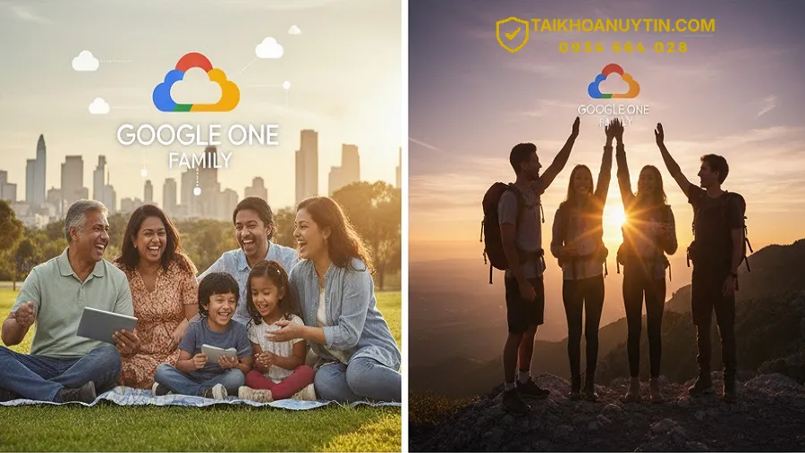 Các gói Google One Family phổ biến hiện nay