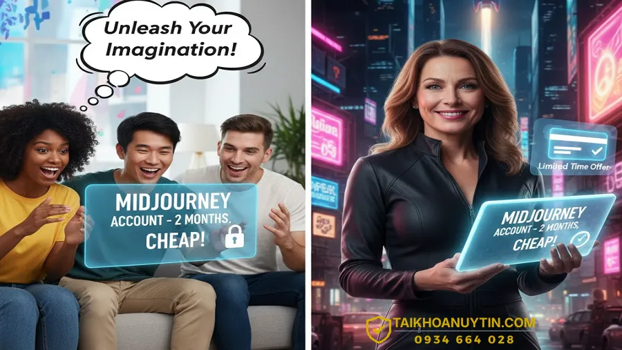Lợi ích nổi bật khi mua tài khoản Midjourney tại Taikhoanuytin.com