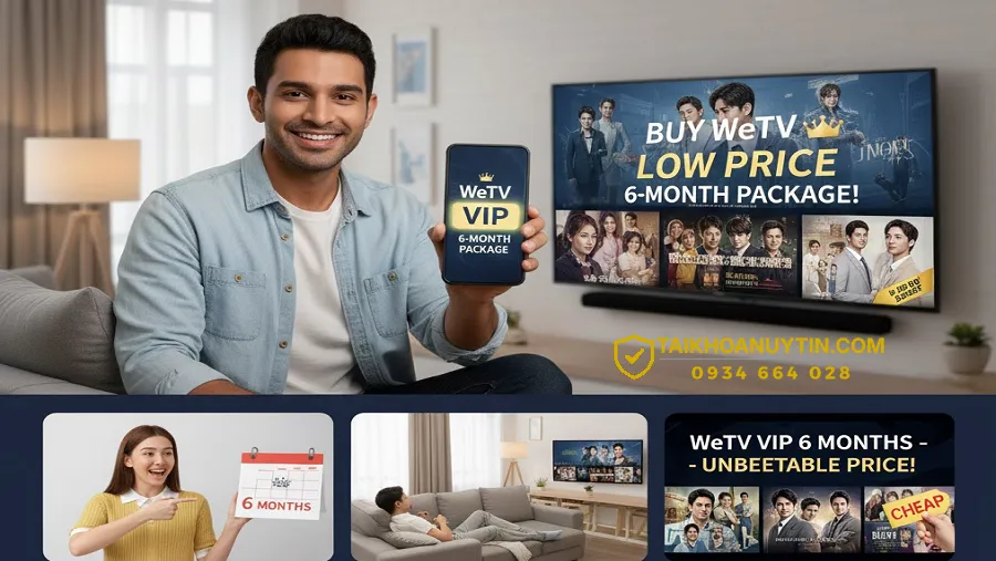 So sánh WeTV miễn phí và WeTV VIP gói 6 tháng