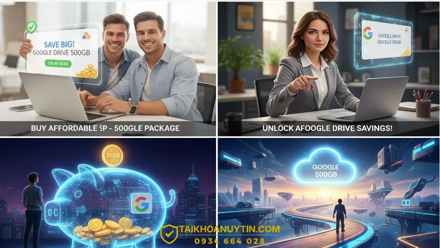 Quy trình nâng cấp dung lượng Google Drive gói 500GB
