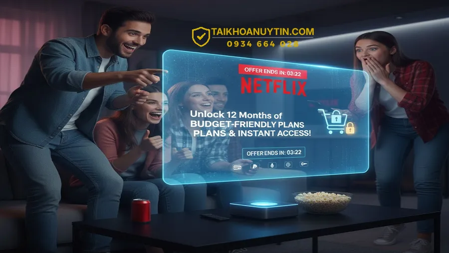 Mua tài khoản Netflix gói 12 tháng giá rẻ hơn 20-30% khi mua lẻ