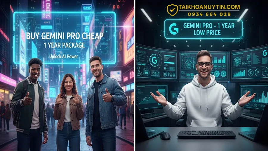 Mua Gemini Pro Giá Rẻ Gói 1 Năm – Giải Pháp AI Cao Cấp Từ Google