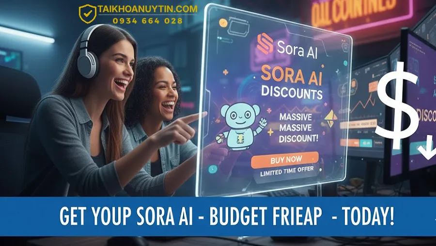 Mua Sora AI Giá Rẻ – Tài Khoản Sora Giúp Tạo Video AI Đột Phá Từ OpenAI