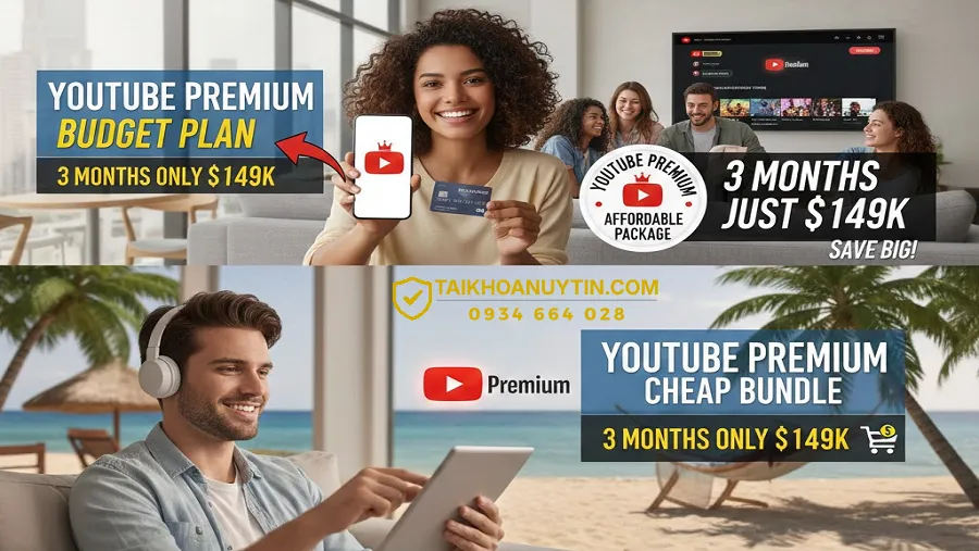 Youtube Premium Giá Rẻ 149K/3 Tháng – Xem Không Quảng Cáo
