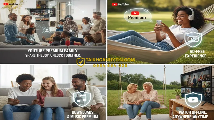 Mua Gói YouTube Premium Gia Đình Giá Rẻ – Không Quảng Cáo