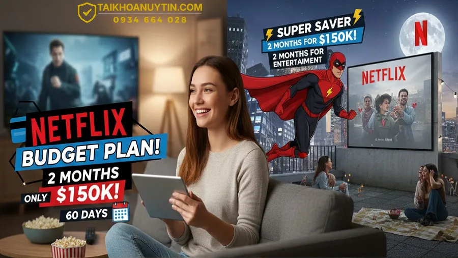 Netflix Giá Rẻ Gói 2 Tháng 150K | Xem Netflix Premium Tiết Kiệm