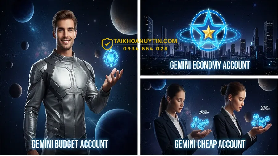 Tài khoản Gemini giá rẻ 50k/tháng | Gemini Pro chính hãng