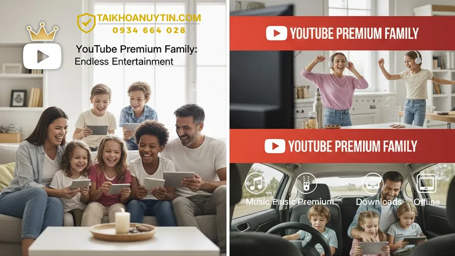 So sánh YouTube Premium Family với các gói khác