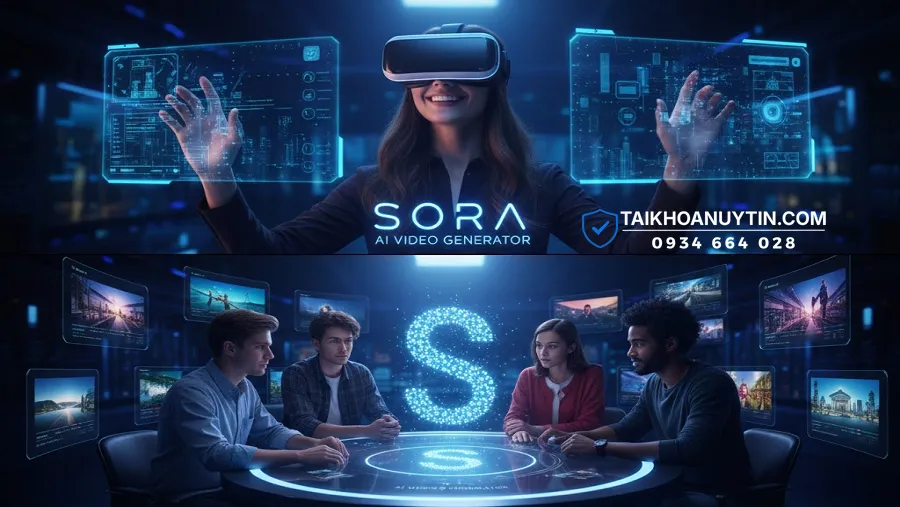 Sora AI Video Generator là gì? Đánh giá & mua tài khoản Sora