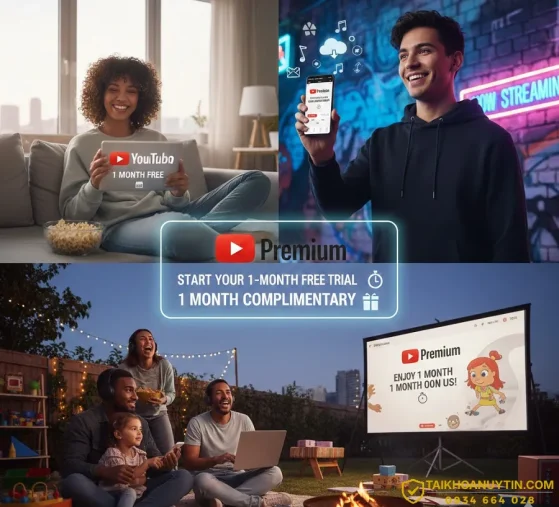 YouTube Premium 1 Tháng Giá Rẻ Chỉ Có 50K/Tháng