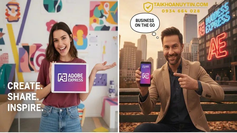 Hướng dẫn mua Adobe Express và các sản phẩm liên quan