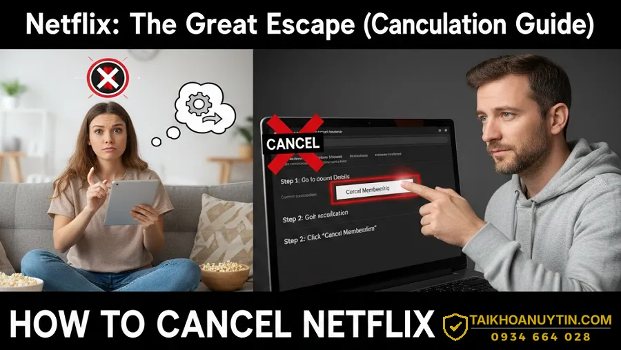 Cách hủy gói Netflix nhanh gọn, không mất phí | Hướng dẫn 2026