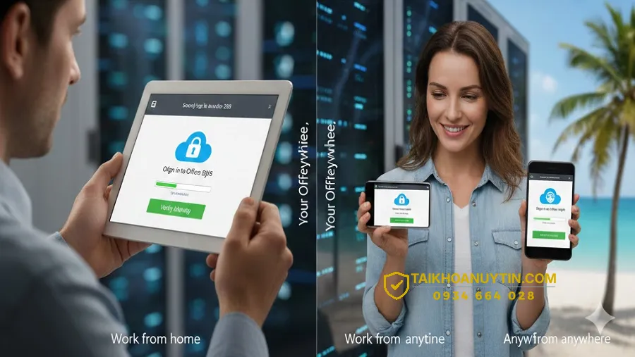 Đăng nhập Office 365 trên điện thoại