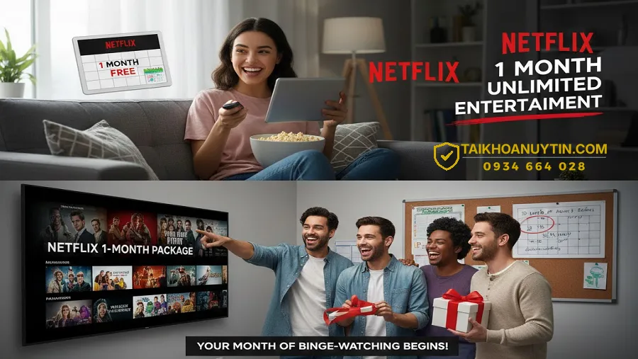 Vì Sao Nên Chọn Gói Netflix 1 Tháng Thay Vì Tài Khoản Dùng Chung?