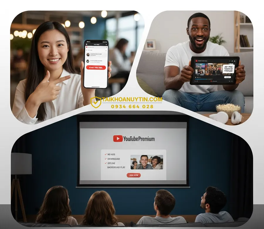 Các cách đăng ký YouTube Premium phổ biến hiện nay