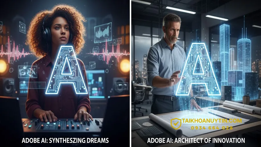 Adobe AI trong thiết kế UI và nội dung số