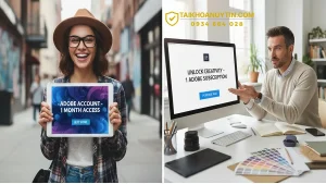 Mua tài khoản Adobe 1 tháng giá tốt, bản quyền đầy đủ
