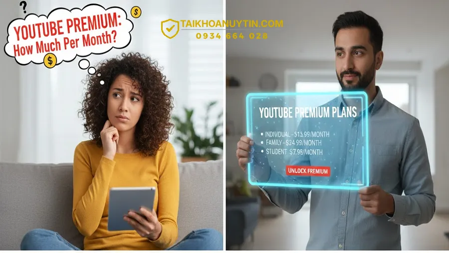 Hướng Dẫn Mua Gói YouTube Premium Tại Taikhoanuytin.com