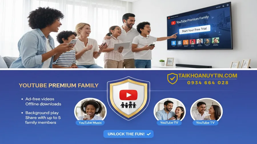 YouTube Premium Family phù hợp với những ai?