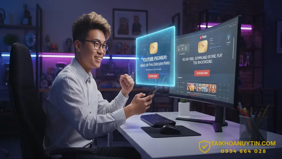 Mua TK YouTube Premium Giá Rẻ | Không Quảng Cáo, Dùng Ổn Định