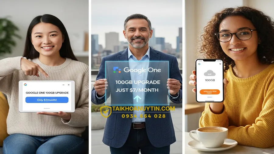 Cách nâng cấp Google One 100GB giá chỉ 7000đ tháng tiết kiệm