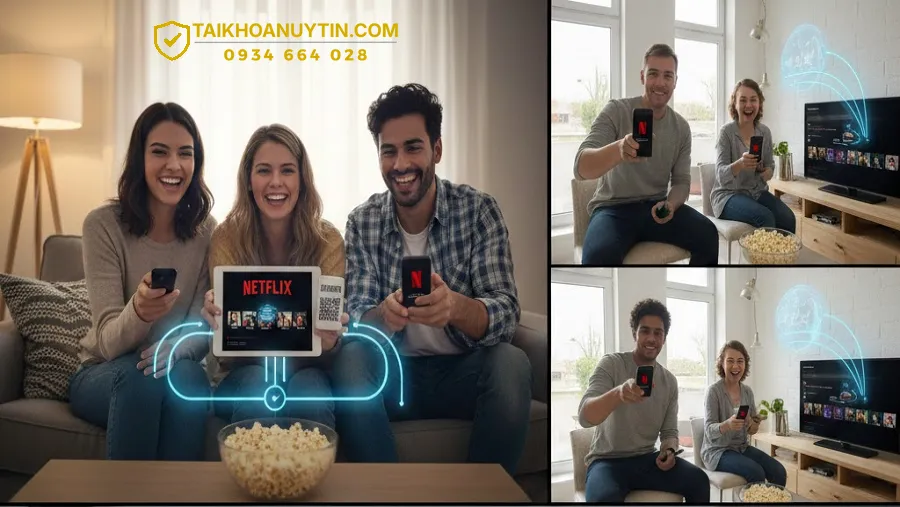 Share Tài Khoản Netflix Hoạt Động Như Thế Nào?