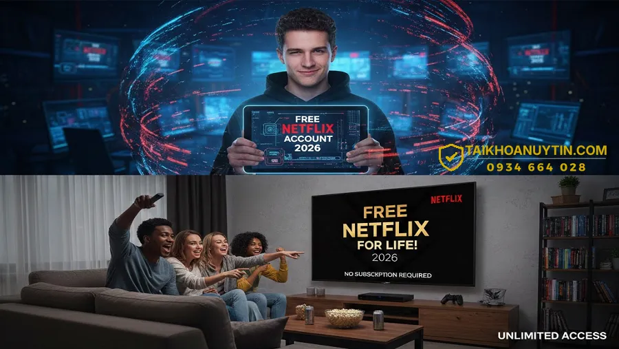 Tài Khoản Netflix Miễn Phí 2026 – Cách Xem Netflix Giá Rẻ An Toàn