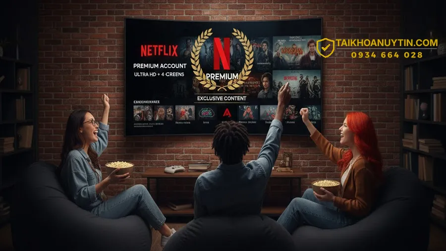 Tài khoản Netflix Premium – Giá rẻ, Full 4K, Xem không quảng cáo