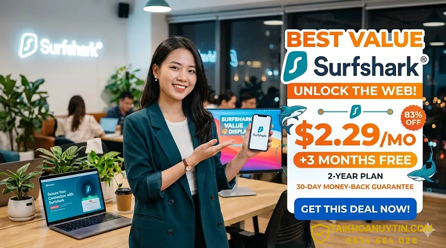 Giá Surfshark: Bảng Giá Mới Nhất & Cách Mua Surfshark Giá Rẻ