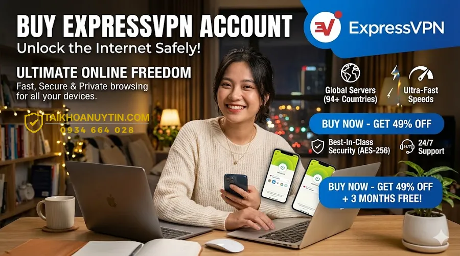 Tiêu chí chọn nơi mua tài khoản ExpressVPN uy tín