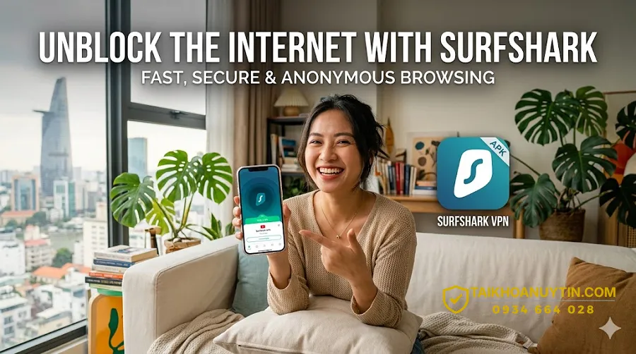 Hướng dẫn cài đặt Surfshark VPN APK