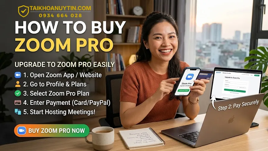 Cách mua Zoom Pro chính hãng