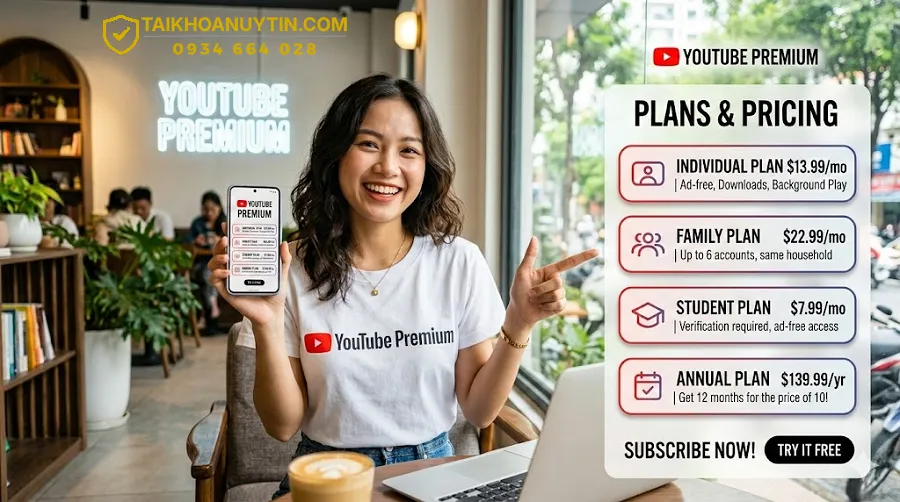 Vì sao giá gói YouTube Premium lại khác nhau?