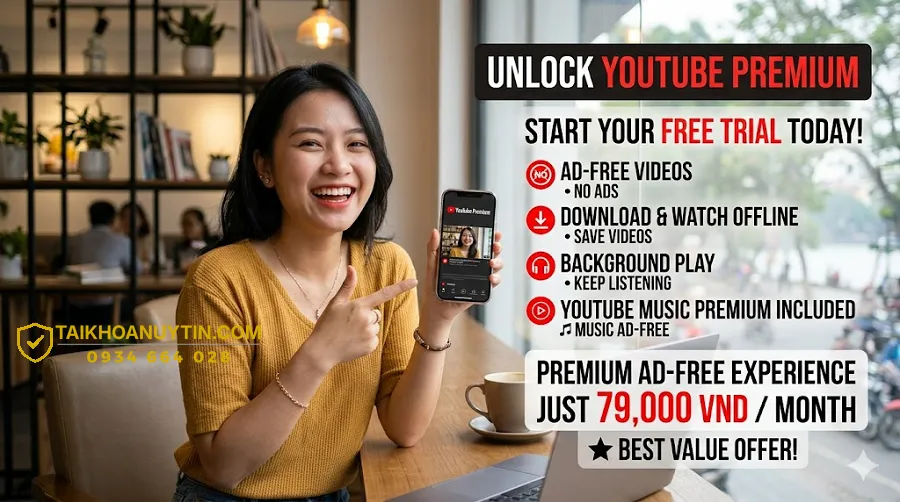 Giá YouTube Premium theo thời gian sử dụng
