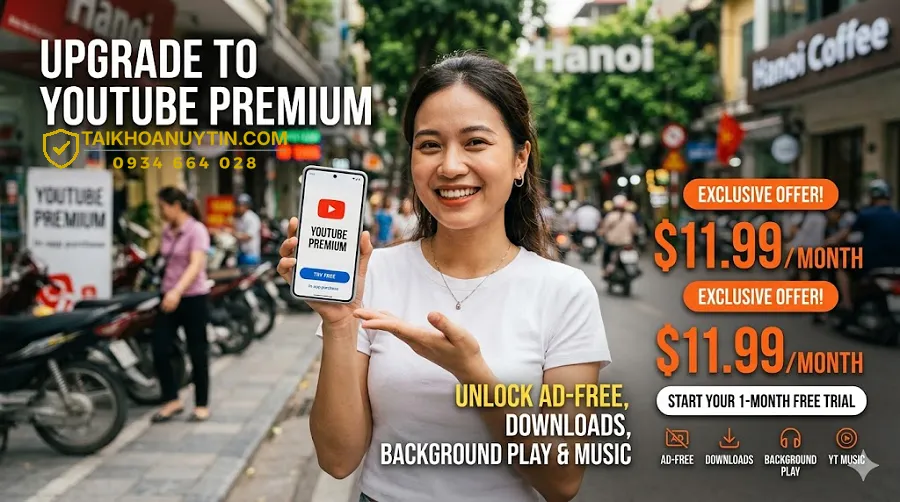 Giá mua YouTube Premium là bao nhiêu?