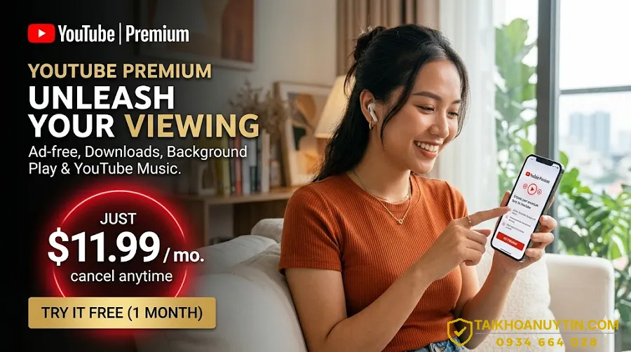 Giá mua YouTube Premium 2026 bao nhiêu? Cách mua rẻ nhất