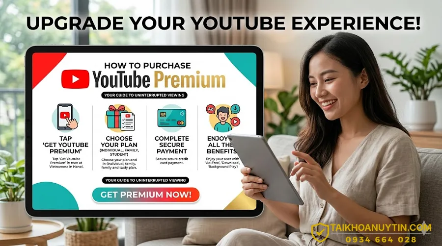 Giá YouTube Premium mới nhất 2026 và Cách mua gói YouTube Premium