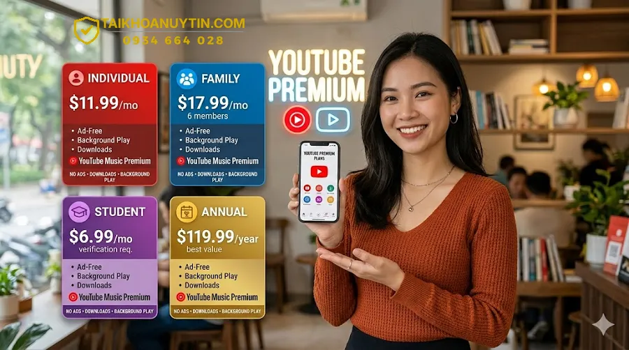 Các gói YouTube Premium là gì?