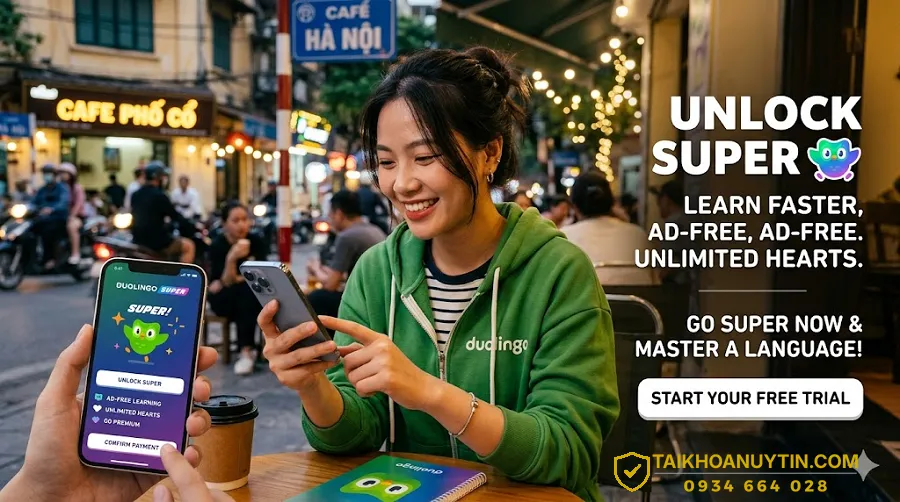 Lợi ích khi mua Duolingo Super chính hãng