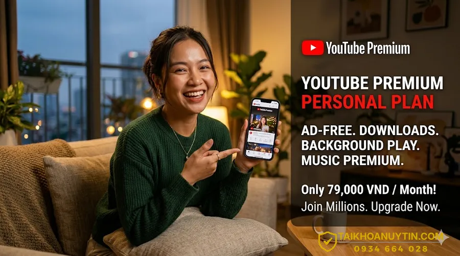 Lợi ích khi sử dụng gói YouTube Premium cá nhân