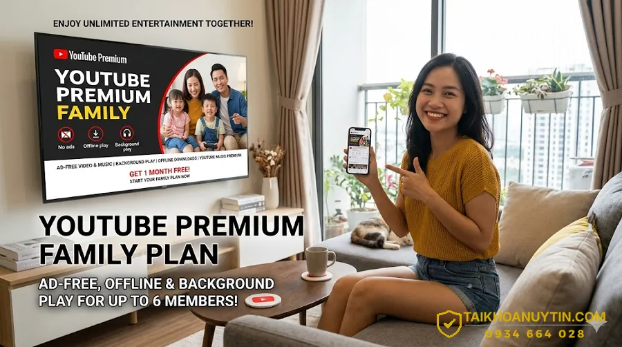 Lợi ích nổi bật của gói YouTube Premium Family